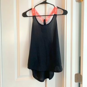 Nike Dry-Fit Workout Tank Top Racerback Black Pink